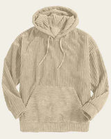 Cord Kapuzenjacke Herren in Beige