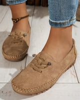 Cordania | Damen Komfort Schnür Loafer in Braun