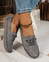 Cordania | Damen Komfort Schnür Loafer in Grau