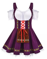 Corinna | Damen Dirndl Trachtenkleid mit Blumen in Lila