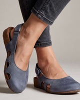 Nathilie – Slingback-Schuhe mit geschlossener Zehenpartie und Ausschnitten in Blau