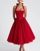 Enyo - Midikleid in Rot