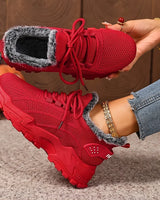 Rugaile - Winter Warmer Gefütterter Orthopädischer Sneaker in Rot