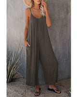 Allira | Lose ärmellose Jumpsuits in Grau