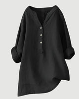 LINA | LEICHTE UND BEQUEME DAMENBLUSE in Schwarz