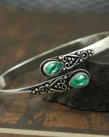 Rovik – Vintage-Armband Aus Silber in Grün