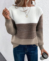 Faria – Eleganter Pullover Mit Langen Ärmeln in Braun