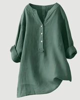 Evelyn - Bluse mit Knopfverschluss in Hellgrün