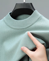 Sian | Kaschmir-Sweater mit geripptem Saum in Grün