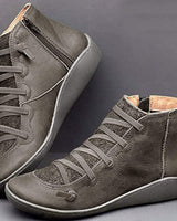 Wenora - High-Top-Sneaker mit Reißverschluss und Schnürung in Grau