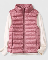 Dagmar | Damen Kurze Steppweste im Puffer Stil in Rosa