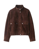 Damen Kurzjacke mit Stehkragen und Druckknopfverschluss in Niemiecki