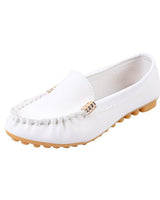 Damen Loafer Slip On Casual in Weiß