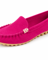 Damen Loafer Slip On Casual in Rosa