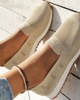 Damen Slip-On Freizeitschuhe in Aprikose