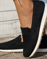 Damen Slip-On Freizeitschuhe in Schwarz