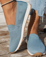 Damen Slip-On Freizeitschuhe in Himmelblau