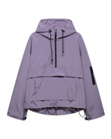 Lena | Damen Stepp-Übergangsjacke mit Kapuze Windabweisend Anorak in Lila