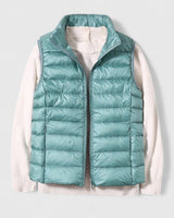 Luisa | Damen Steppweste leichte ärmellose Puffer Vest Women Übergangsjacke in Hellblau