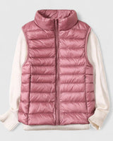 Luisa | Damen Steppweste leichte ärmellose Puffer Vest Women Übergangsjacke in Rosa