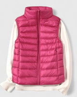 Luisa | Damen Steppweste leichte ärmellose Puffer Vest Women Übergangsjacke in Rosé