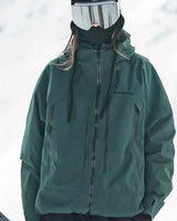 Lena | Damen Wasserdichte Ski-Jacke Winddichte Schneejacke mit Kapuze in Farbe 4