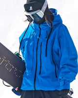 Lena | Damen Wasserdichte Ski-Jacke Winddichte Schneejacke mit Kapuze in Farbe 1