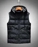 Matteus - Fleece Weste in Schwarz