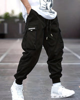 Daxton | Herren Cargo Jogger Hose mit Cargotaschen in Schwarz
