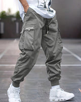 Daxton | Herren Cargo Jogger Hose mit Cargotaschen in Grau