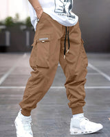 Daxton | Herren Cargo Jogger Hose mit Cargotaschen in Khaki