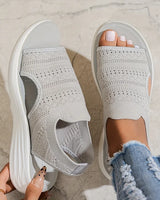 Deborish - Bequeme Orthopädische Sandalen Mit Offener Zehenpartie in Grau
