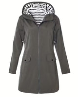 Rinola – Kapuzenjacke Mit Taschen in Grau