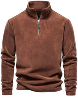 ROMAN - Warmer Herren Langarm-Pullover in Braun