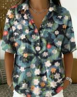 Delora - Bluse mit Soft-Touch-Print in Mehrfarbig