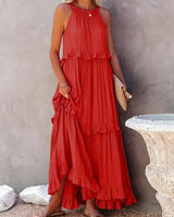 Fien | Elegantes Sommerkleid in Rot