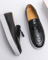 Herren Vintage Leicht Loafer | Slip-On in Schwarz