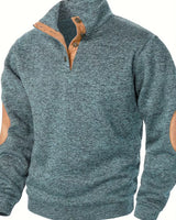 Kashyap – Sweatshirt mit Stehkragen Und Langen Ärmeln in Dunkelblau