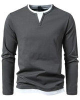 Alwin | Premium Longsleeve aus gekämmter Baumwolle in Grau