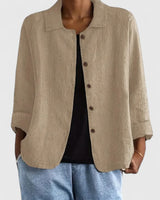 Rilayne - Leichtes Top mit Soft-Touch in Khaki
