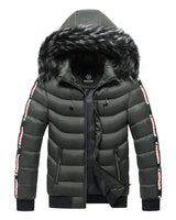 Bergjacke mit Pelzkapuze - ROMMEL in Grün
