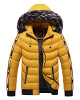 Bergjacke mit Pelzkapuze - ROMMEL in Gelb