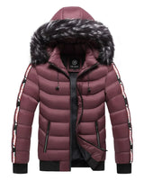 Bergjacke mit Pelzkapuze - ROMMEL in Rot