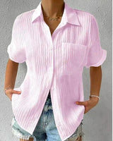 Desiire | Modernes, stilvolles Damenshirt mit Tasche in Rosa