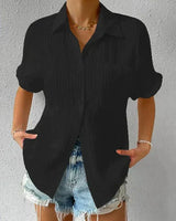 Desiire | Modernes, stilvolles Damenshirt mit Tasche in Schwarz