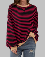 Revia - Stilvolles Freizeit-Sweatshirt in Dunkelrot