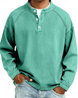 Calor - Soft-Touch-Henleyshirt in Hellgrün