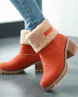 Dafnie | Kuschelige Winter-Schneestiefel aus Wolle in Orange