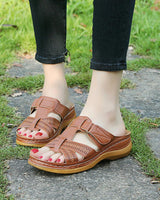 Rickta  |  Hochwertig Orthopädische Sandalen mit offener Zehe in Braun