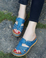 Rickta  |  Hochwertig Orthopädische Sandalen mit offener Zehe in Blau